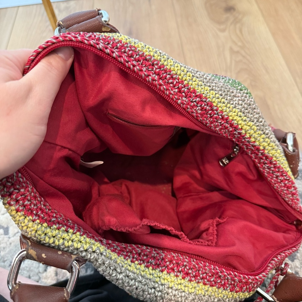 The Sak Colorful Striped Tote Bag Purse - Picture 7 of 12